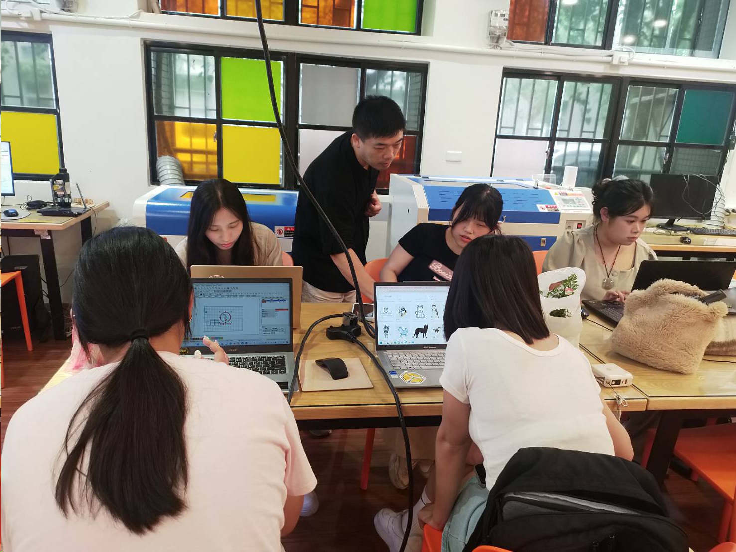 炭化稻殼苔球包裝-雷射雕刻實作工作坊 活動照片